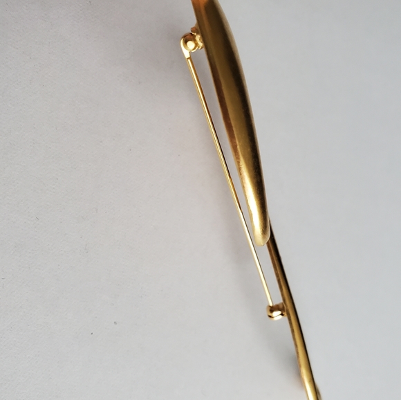 Vintage Carolee Gold-toned Pulled Spiral Brooch - Picture 6 of 6